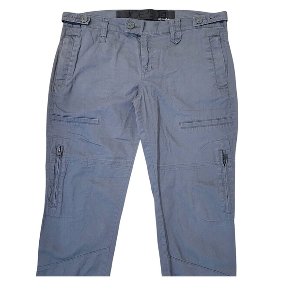 Joes Jeans Women Cargo Pants Gray Zipped Pockets Flat Front Cotton 28 Pre-owned - Picture 3 of 7